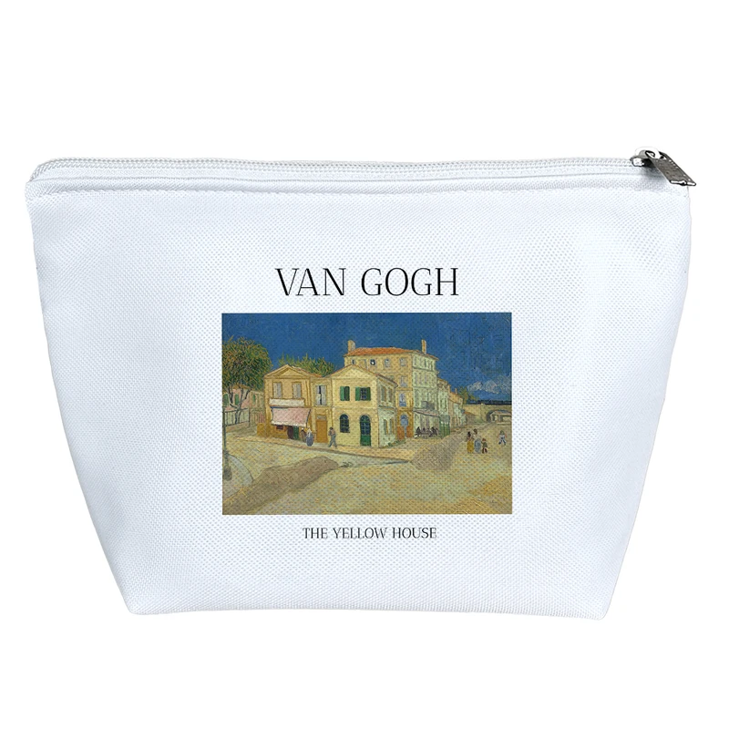 کیف لوازم آرایش دخترانه خندالو مدل خانه زرد ونسان ونگوگ کد H2014