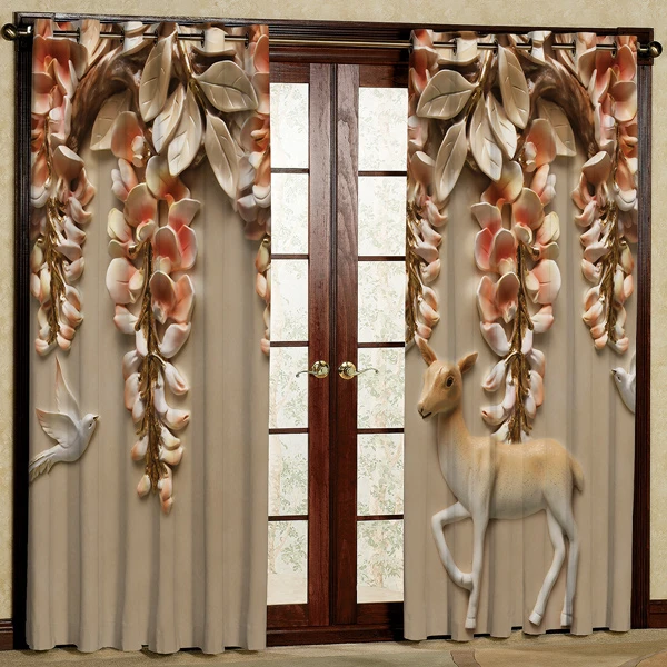 پرده مدل مخمل پانچی کد 6516 سایز 280x140 سانتی متر