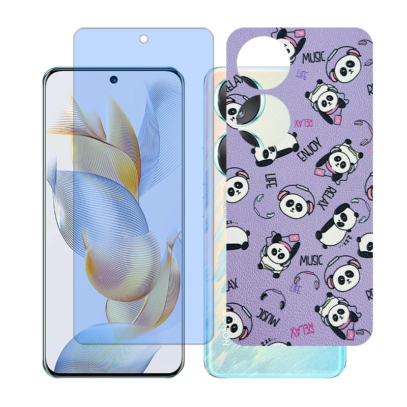 محافظ صفحه نمایش آنتی بلو گلس مدل Together مناسب برای گوشی موبایل آنر 70 به همراه برچسب پوششی پشت گوشی