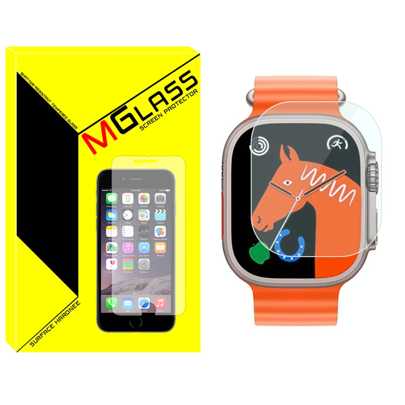 محافظ صفحه نمایش شیشه‌ای ام‌گلس مدل SH-MG مناسب برای ساعت هوشمند الترا BML Ultra Max