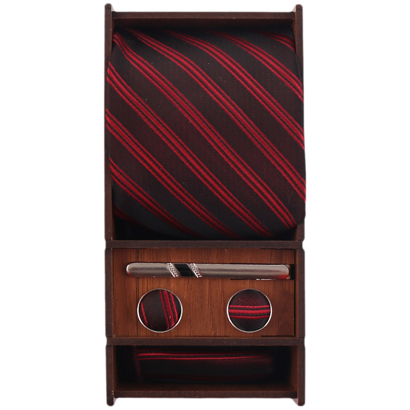 ست کراوات و دستمال جیب و دکمه سردست و گیره کراوات مردانه فرانکو فروزی مدل PJ-111574