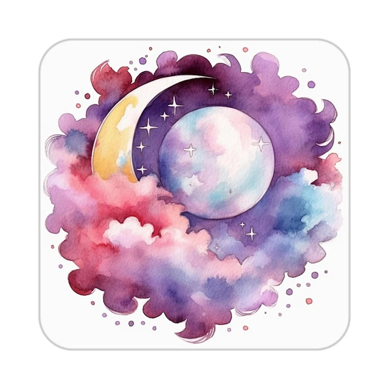 زیر لیوانی کاکتی طرح ماه و ستاره مدل mp53385