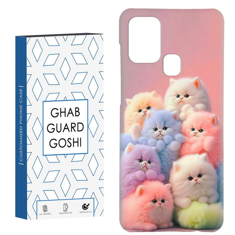 کاور قاب گارد گوشی طرح پیشی کد Dimo-361 مناسب برای گوشی موبایل سامسونگ Galaxy A21s