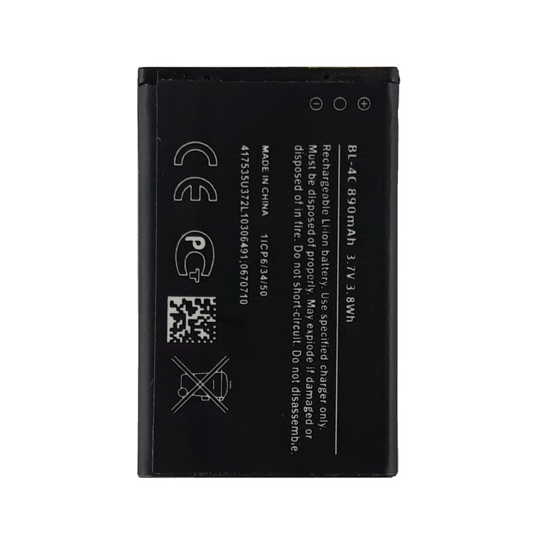 باتری  موبایل نوکیا BL-4C مدل TBNK-4 با ظرفیت 890 میلی آمپر ساعت