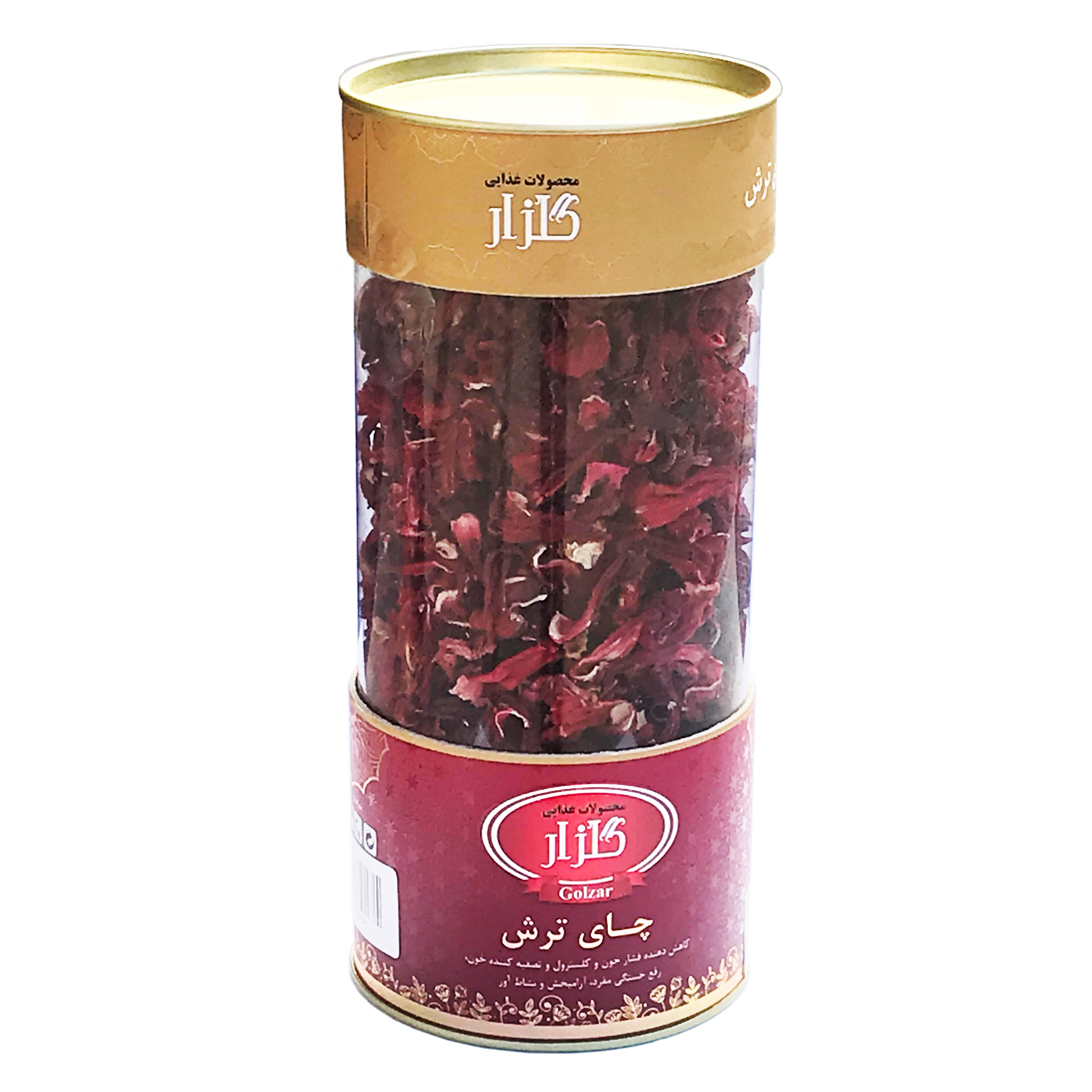 دمنوش گیاهی چای ترش گلزار مدل Hibiscus Tea مقدار 110 گرم