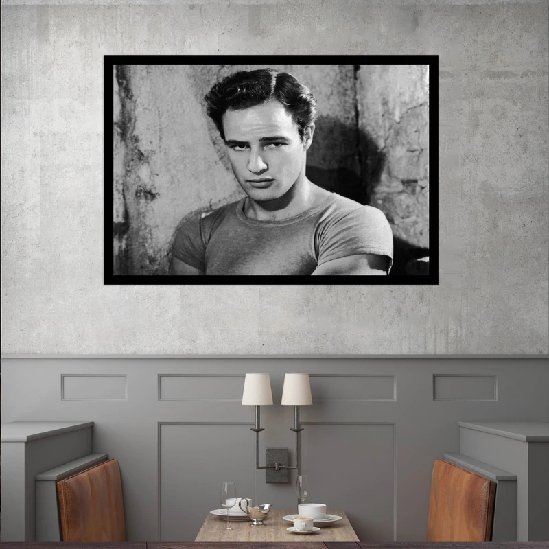 تابلو بکلیت طرح مشاهیر سینمای جهان مارلون براندو مدل قاب شاسی B-s9659