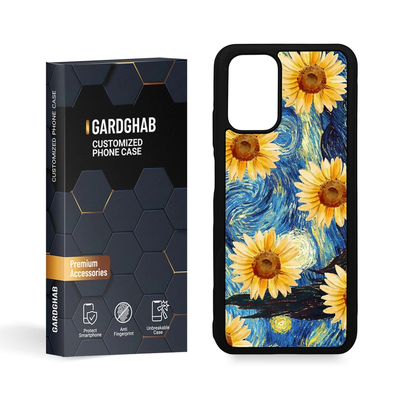 کاور گارد قاب مدل گل مناسب برای گوشی موبایل شیائومی Redmi Note 10 4G / Note 10s / Note 11 SE 4G