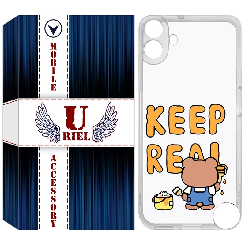 کاور یوریل مدل Clear کد 15 طرح خرس مناسب برای گوشی موبایل ناتینگ فون Nothing CMF Phone 1