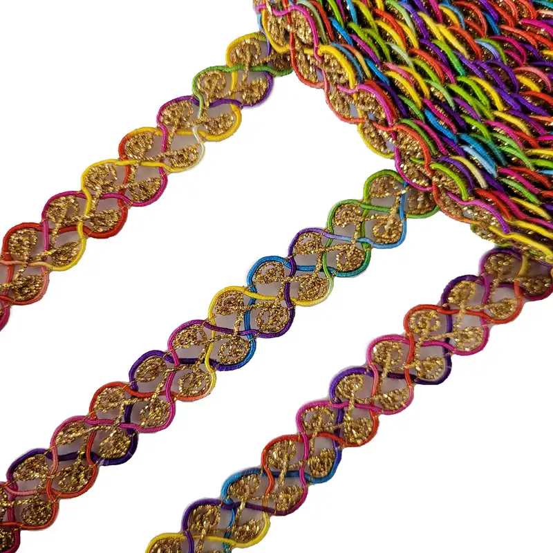 نوار یراق مدل اکلیل دار کد MULTI1 طول دو متر