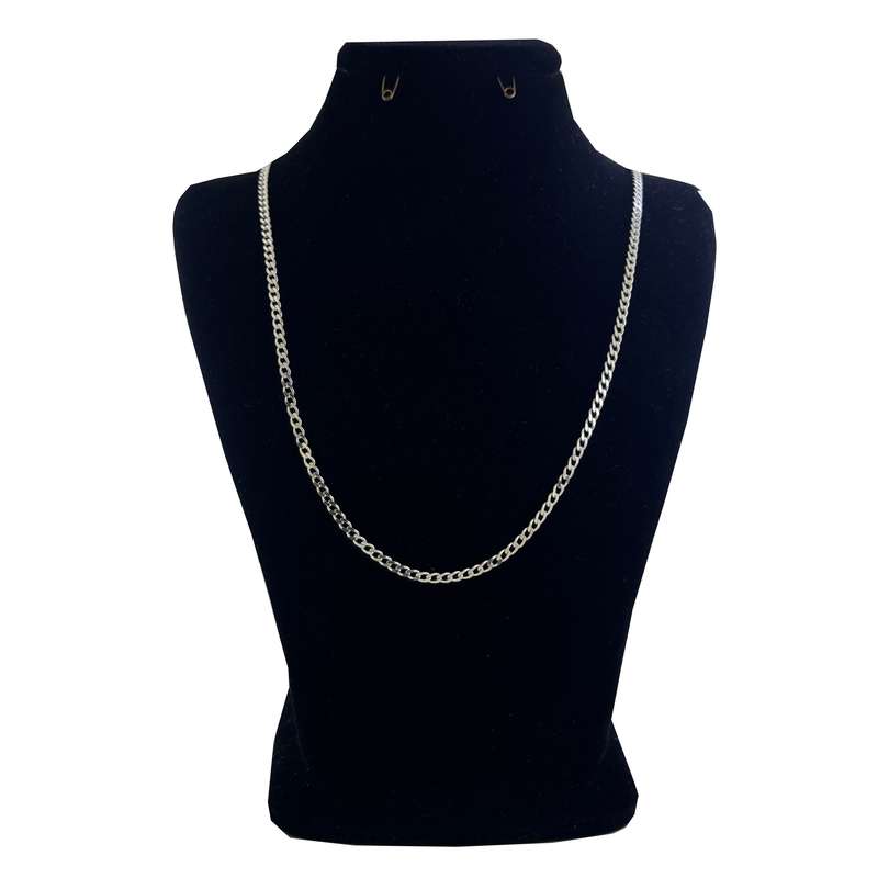 زنجیر نقره مردانه مدل کارتیه کد 10.57 زنجیر نقره مردانه مدل کارتیه کد 10.57