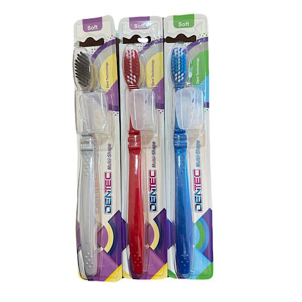 مسواک دن تک مدل MULTI-SHAPE با برس نرم بسته 3عددی