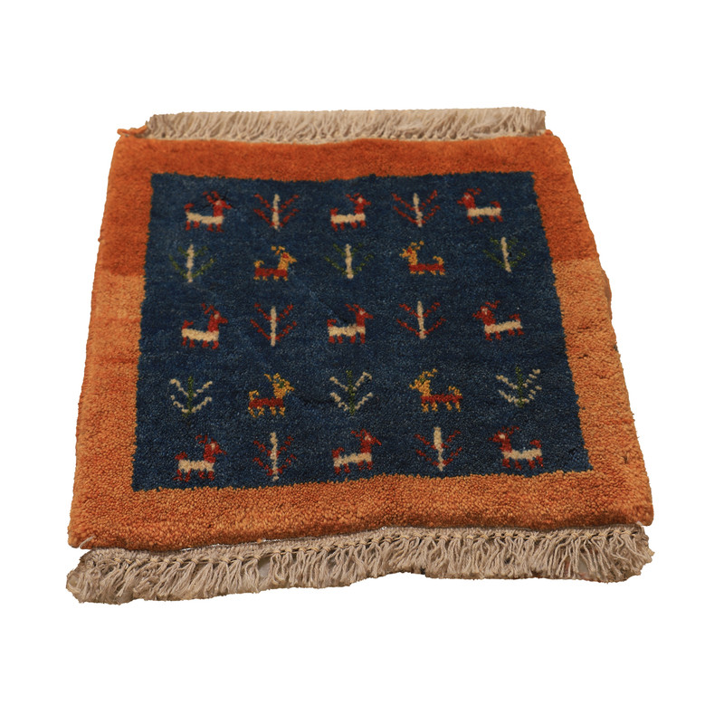 گبه دستباف نیم متری طرح قشقایی کد 4040411