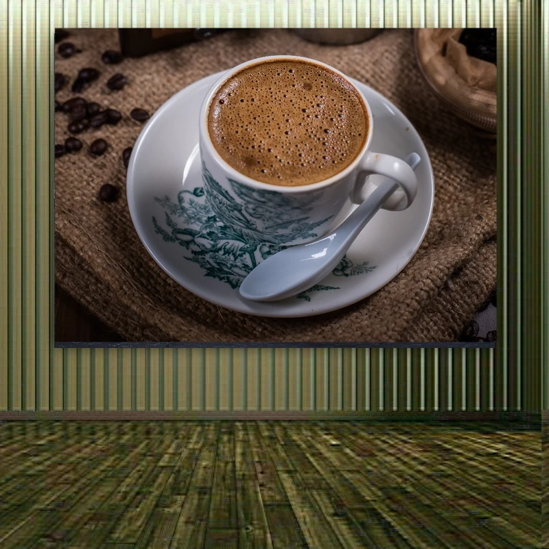 تابلو بوم طرح فنجان قهوه کد FP103968