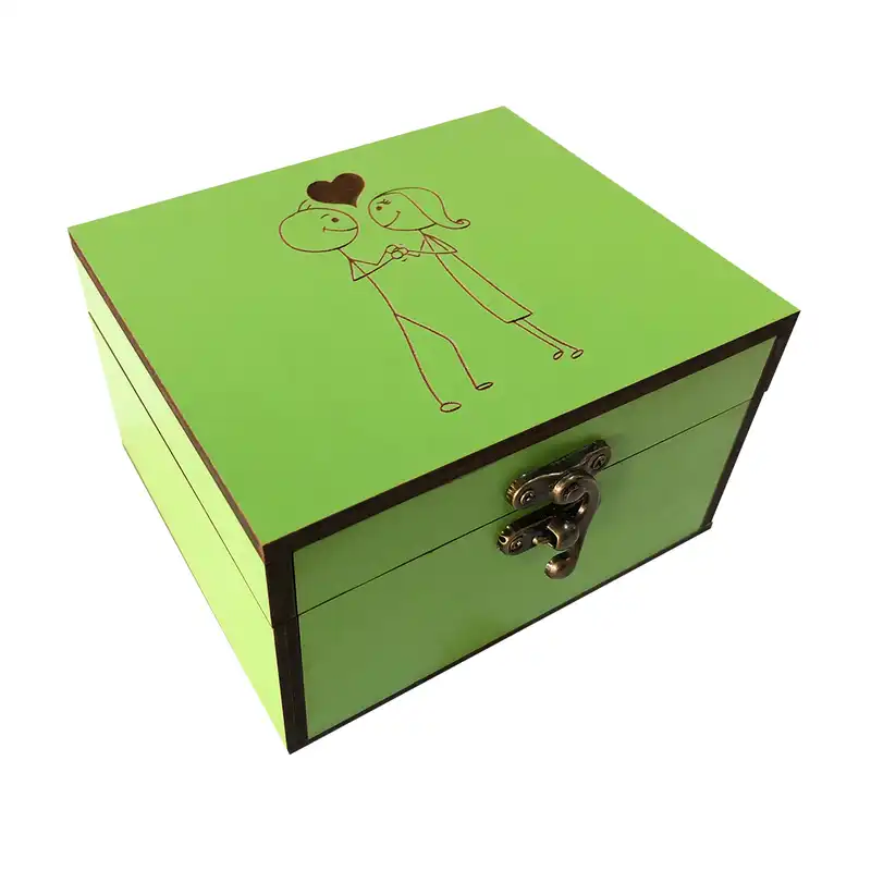 جعبه هدیه چوبی مدل b7