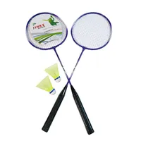 راکت بدمینتون مدل ژانگ به همراه توپ بسته 4 عددی