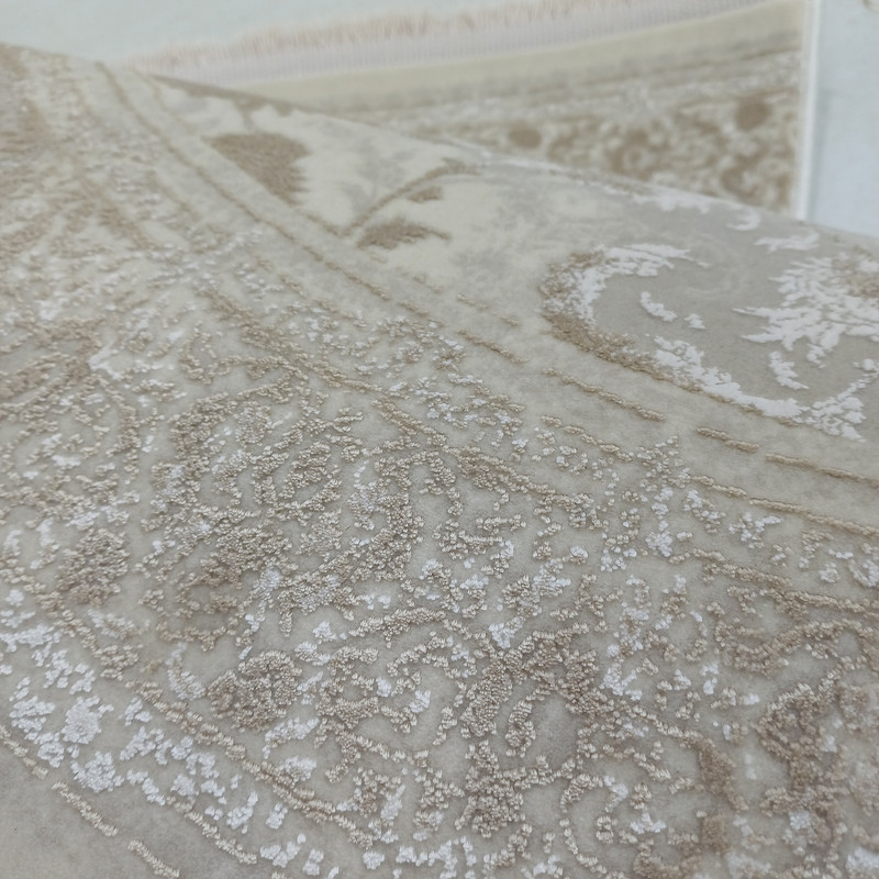 پادری مدل 2001 نیم دایره اکریلیک ویسکوز سایز 85x50 سانتی‌متر مناسب برای فضای داخلی