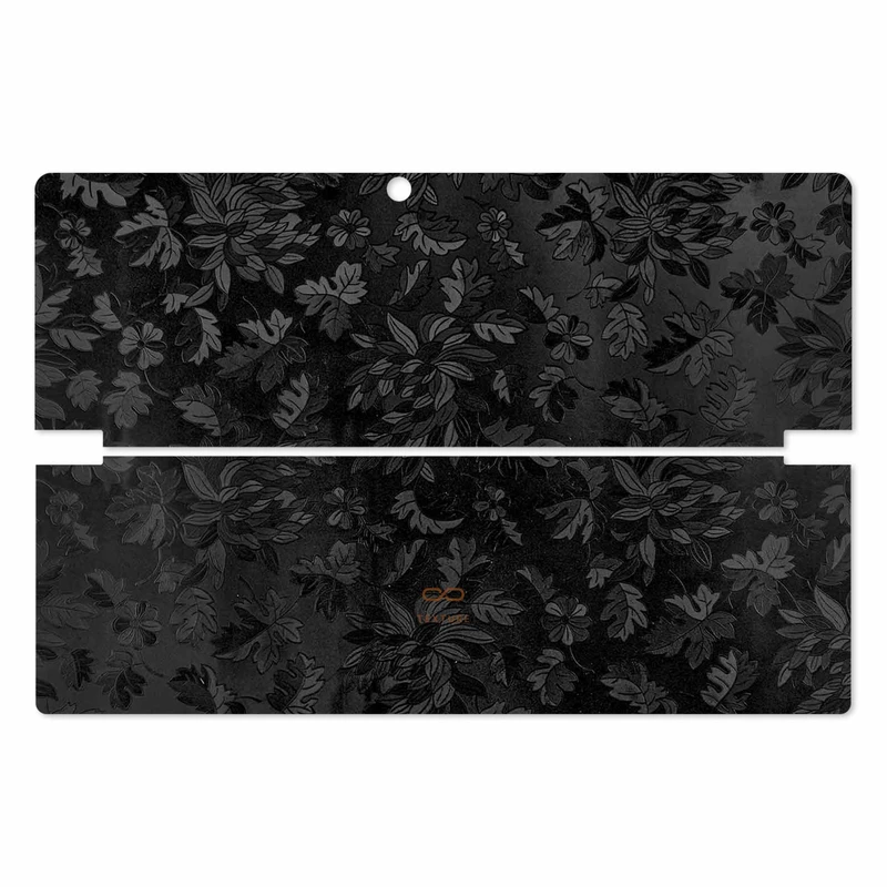 برچسب پوششی ماهوت مدل Black-Wildflower مناسب برای تبلت لنوو Miix 510 2016