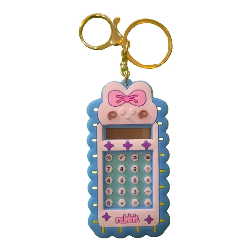 جاکلیدی دخترانه مدل ماشین حساب دار طرح rabbit کد 1026
