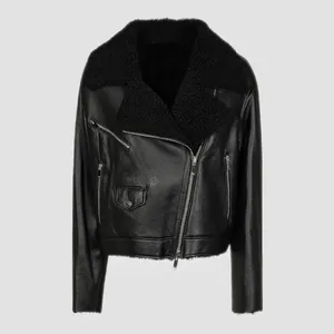 کت چرم زنانه مدل محیا