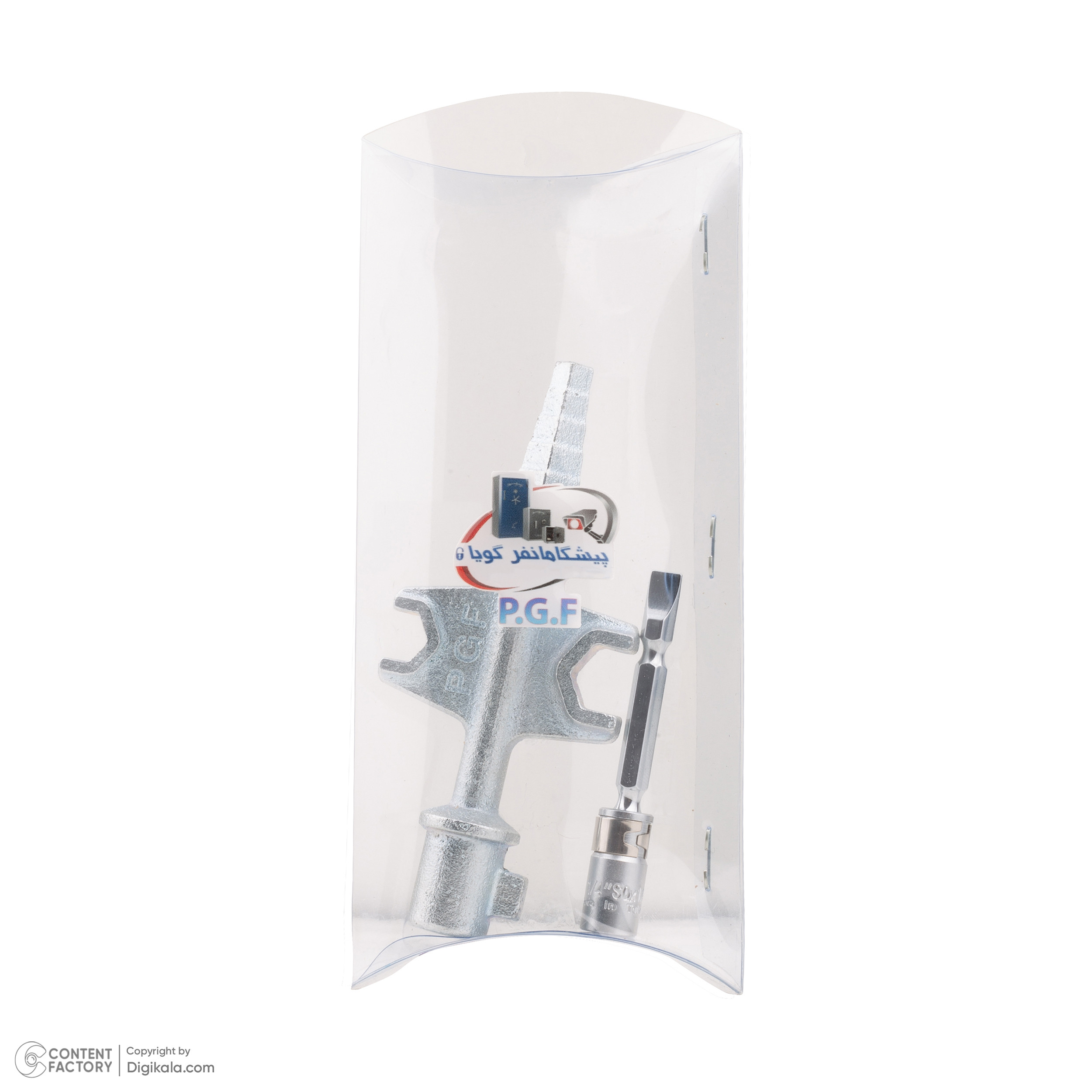 ابزار همه کاره پیشگامانفر گویا مدل 001 به همراه هولدر و سر پیچ گوشتی دو سو و چهارسو