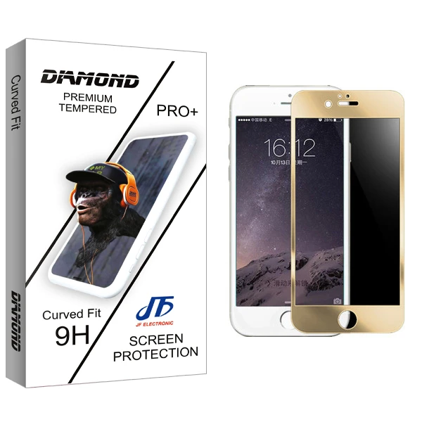 محافظ صفحه نمایش جی اف مدل Diamond glass مناسب برای گوشی موبایل اپل iphone 6/6s/7/8