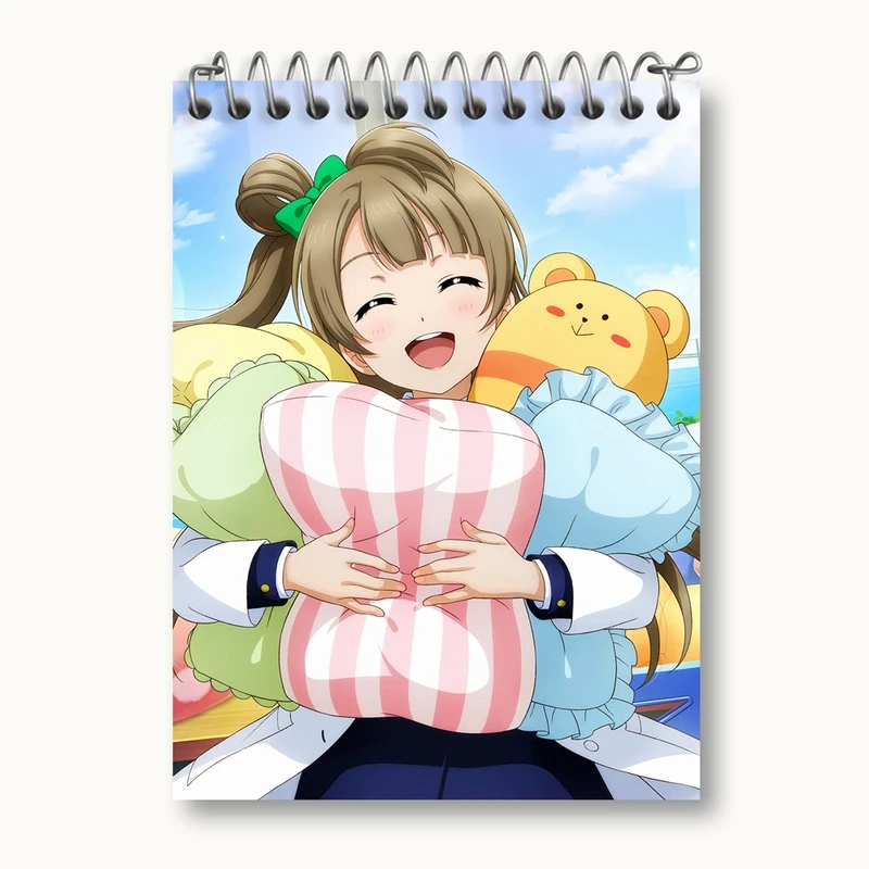 دفتر یادداشت 50 برگ خندالو مدل کوتوری مینامی انیمه لاو لایو Love Live کد 18300