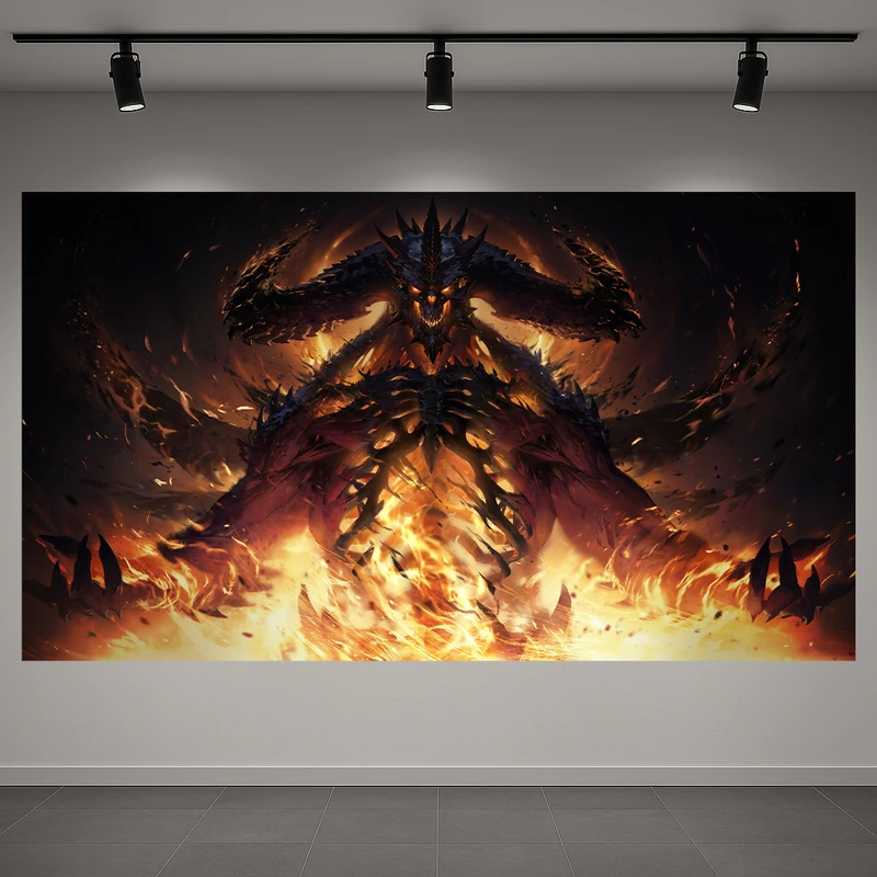 تابلو بوم طرح مخمل گیم دارک مدل دیابلو کد AR3060085