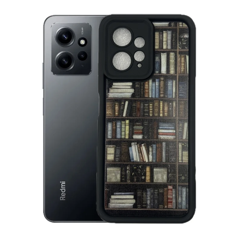 کاور طرح کتابخانه نیمه شب مناسب برای گوشی موبایل شیائومی Redmi Note 12 4g
