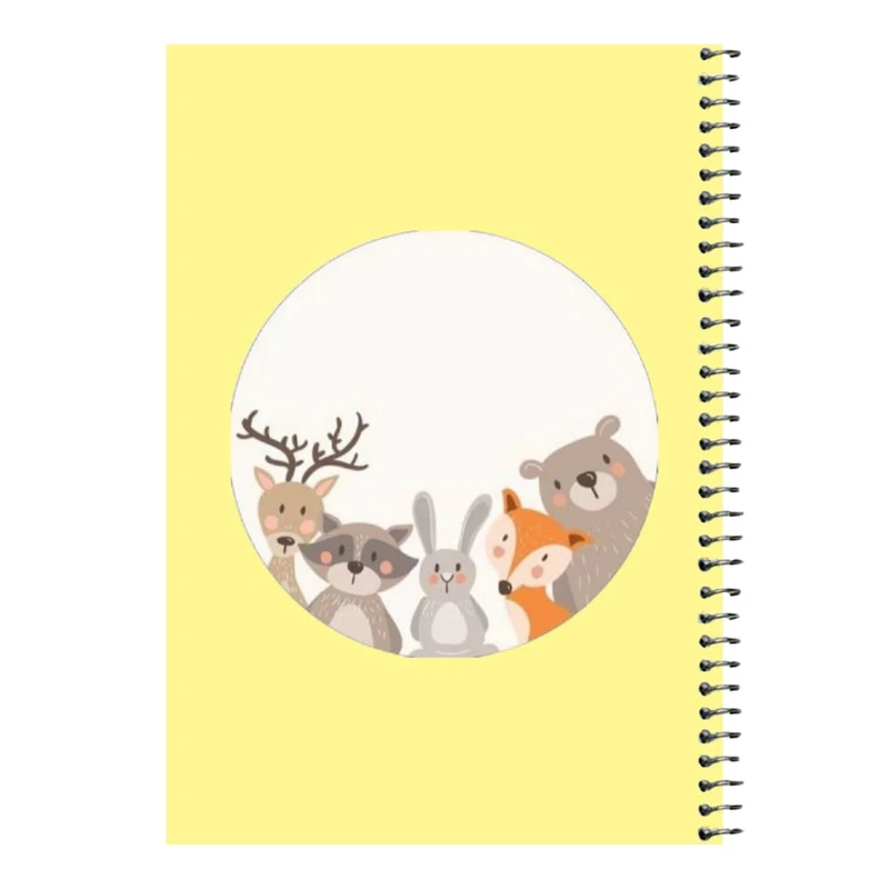 دفتر مشق 80 برگ اس جی مدل دوستان بامزه کد۱  