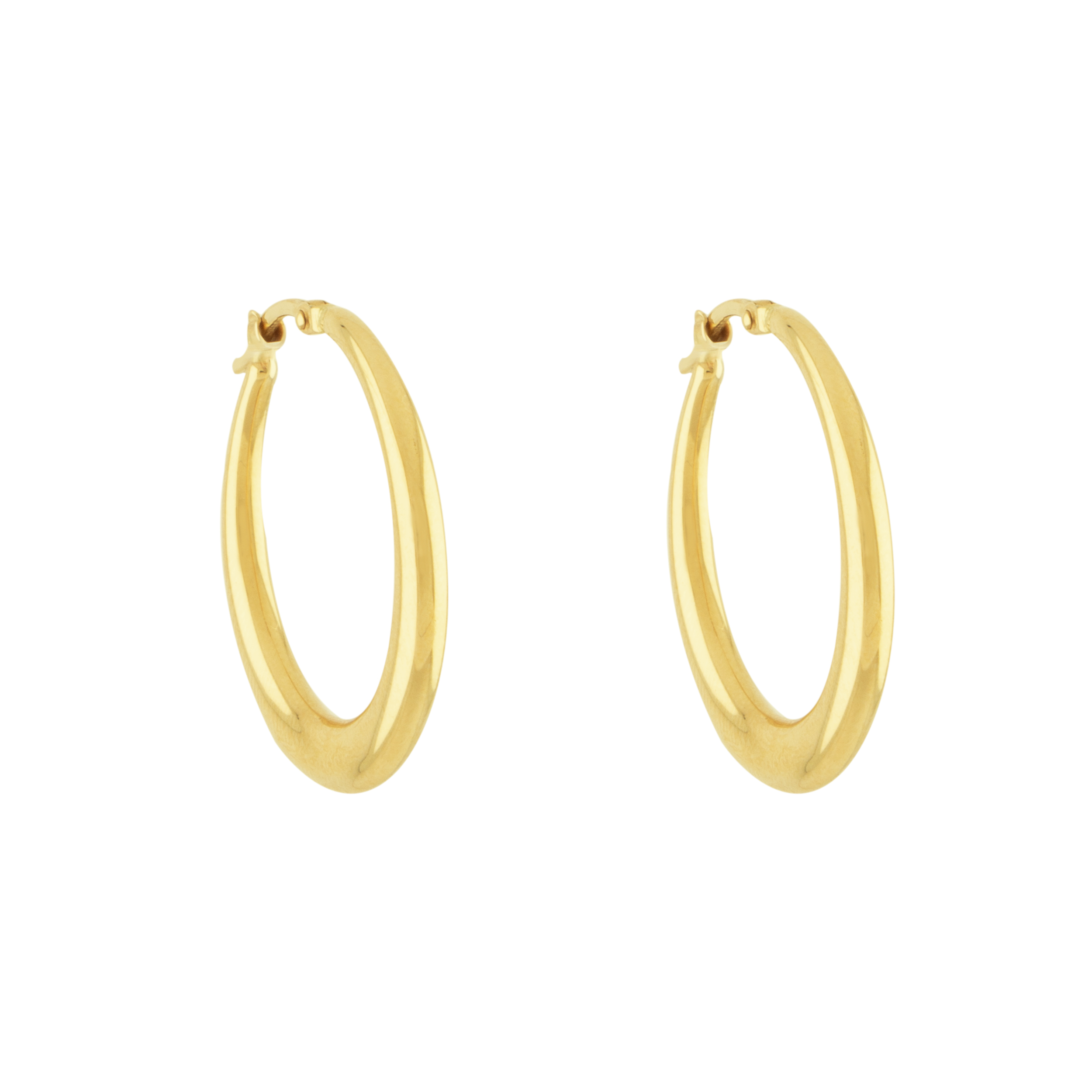 گوشواره طلا 18 عیار زنانه پولک مدل بنی دایره کد M