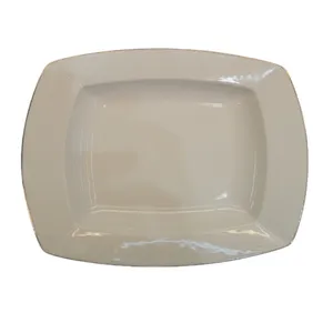 بشقاب خورش خوری شرکت صنایع چینی تقدیس مدل گود لب طلا