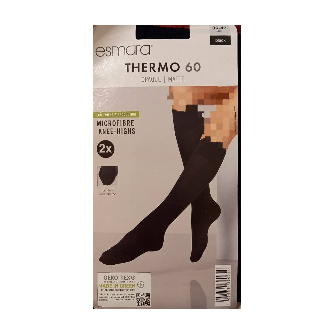 جوراب ساق بلند زنانه اسمارا مدل thermo بسته دو عددی -  - 2