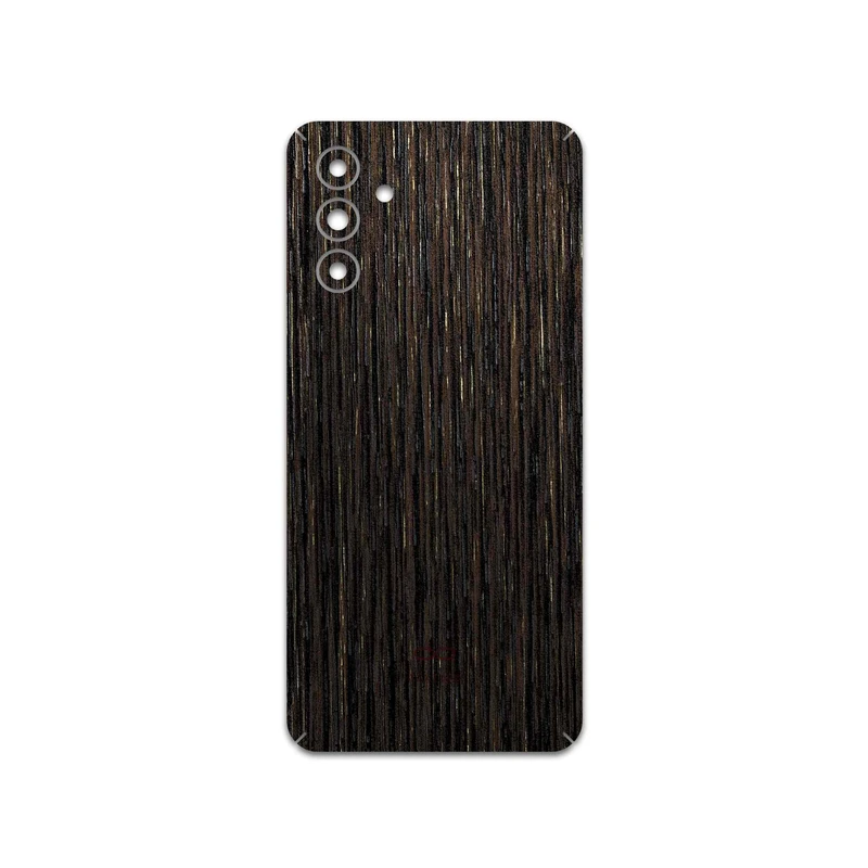 برچسب پوششی ماهوت مدل Dark-Gold-Stripes-Wood مناسب برای گوشی موبایل سامسونگ Galaxy A04s