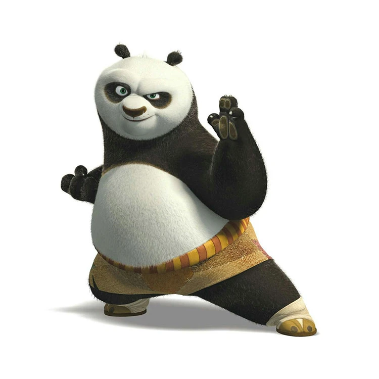 استیکر پارچه و لباس پاد آفرین مدل پاندای کونگفو کار کد 541