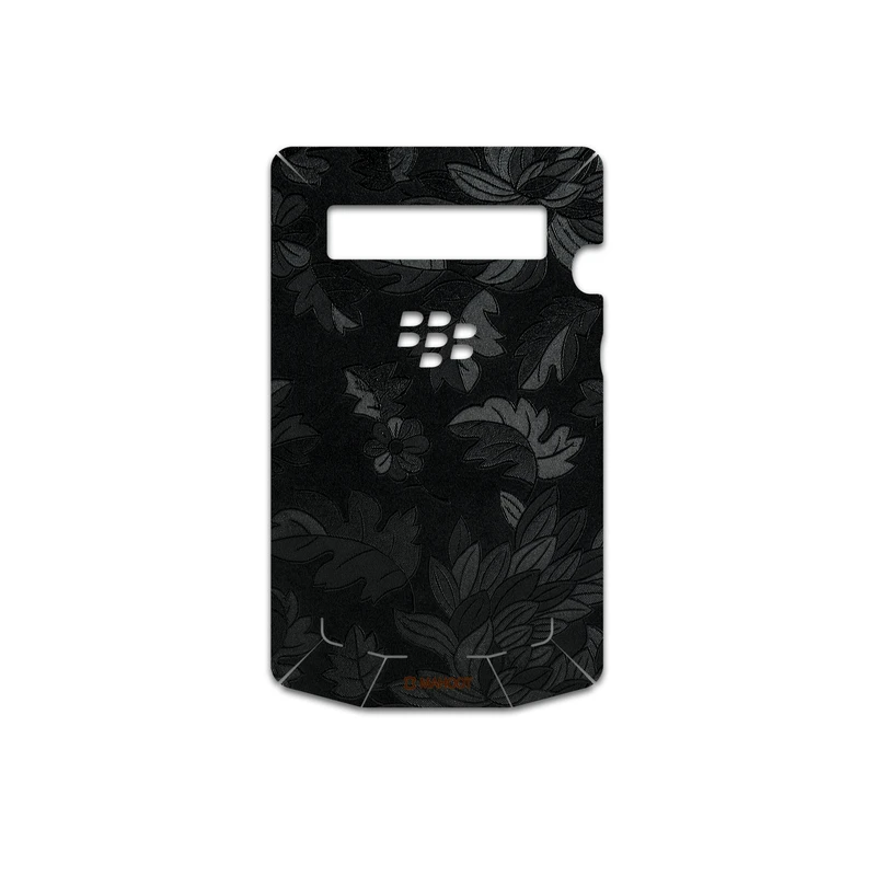 برچسب پوششی ماهوت مدل Black-Wildflower مناسب برای گوشی موبایل بلک بری Porsche Design P9981
