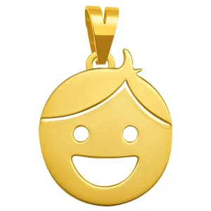 آویز گردنبند طلا 18 عیار بچگانه گالری صادقی طرح پسر