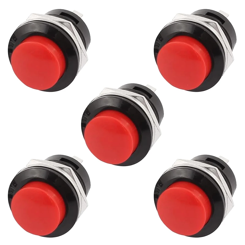 کلید شستی روپنلی مدل R13-507-R بسته 5 عددی