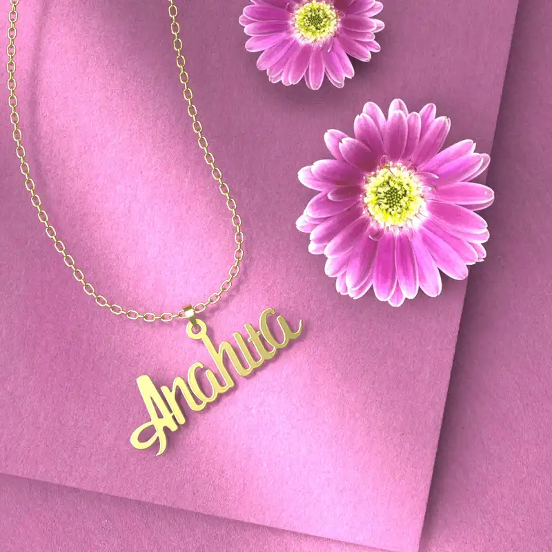 گردنبند طلا 18 عیار زنانه مدوپد مدل anahita