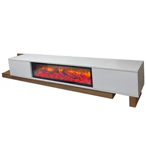 میز تلویزیون مدل شومينه دار ١٦٠ir118 مناسب برای تلویزیون تا 52 اینچ