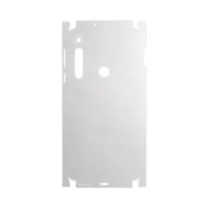 MAHOOT Metallic-White-FullSkin Cover Sticker for Motorola One Macro