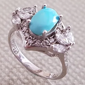 انگشتر نقره زنانه مدل PL655