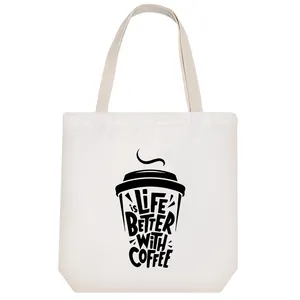 ساک خرید خندالو طرح زندگی بهتر با قهوه کد 10474