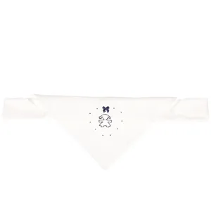 روسری نوزادی نیلی مدل sweet heart