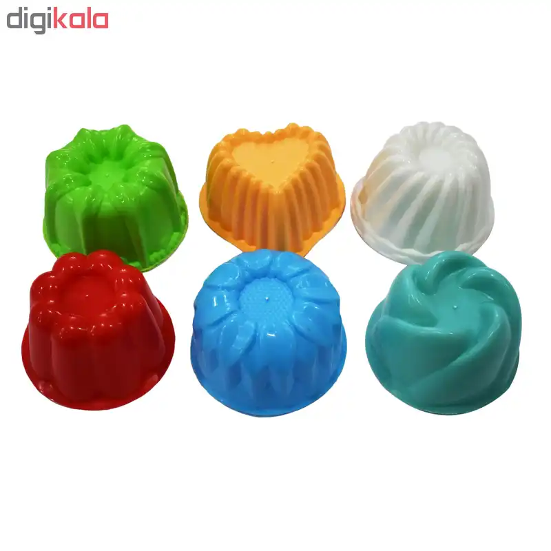 قالب ژله کد 001 بسته 6 عددی