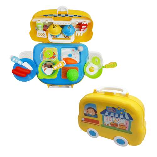 اسباب بازی آشپزخانه مدل Kitchen ware کد 9966 مجموعه 21 عددی