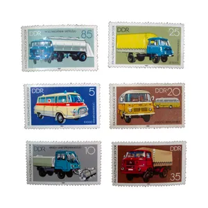 تمبر یادگاری مدل کامیون کد a-828 مجموعه 6 عددی
