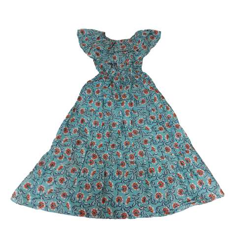 پیراهن ساحلی زنانه مدل عروسکی یقه چین کد t5000