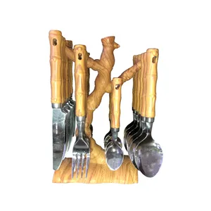 سرویس قاشق و چنگال 25 پارچه سیلکس مدل تنه درختی