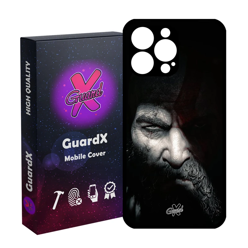 کاور گارد ایکس طرح God of War مدل Glass10418 مناسب برای گوشی موبایل اپل iPhone 14 Pro Max