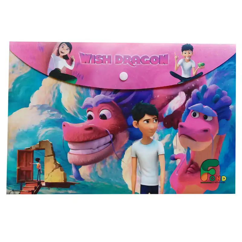 پوشه دکمه دار فاند مدل فانتزی طرح اژدهای آرزو